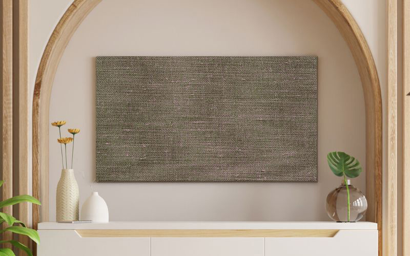 canvas texture as a wall painting