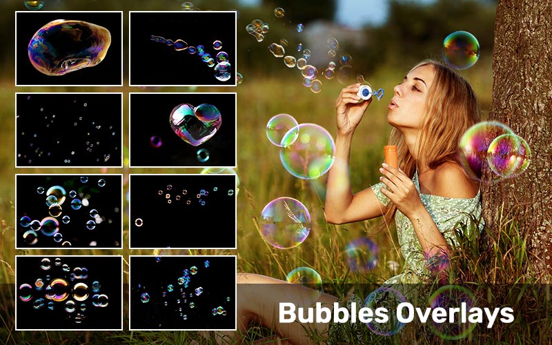 Bubbles Photoshop Overlays
