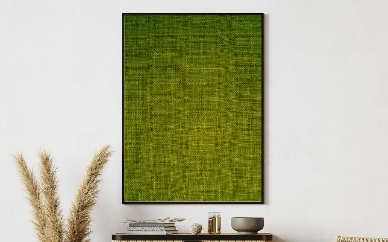 green-canvas-texture-poster