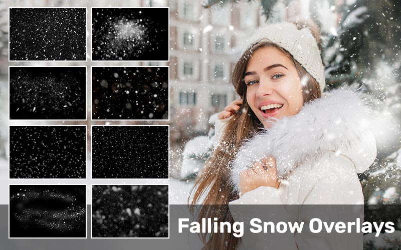 Falling Snow Photo Overlays