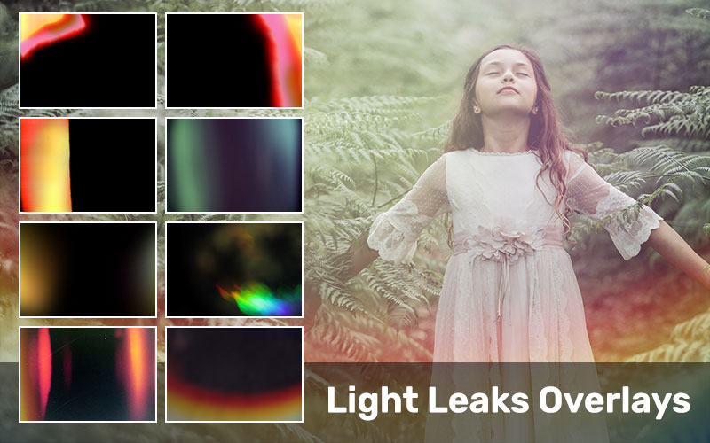 Light Leaks Photo Overlays