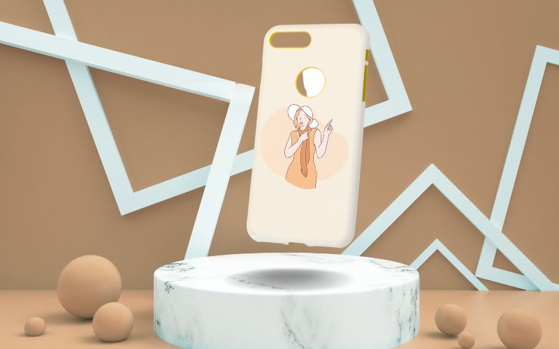 graphic-illustrations on a phone cover - mockup graphic-illustrations on a phone cover - mockup