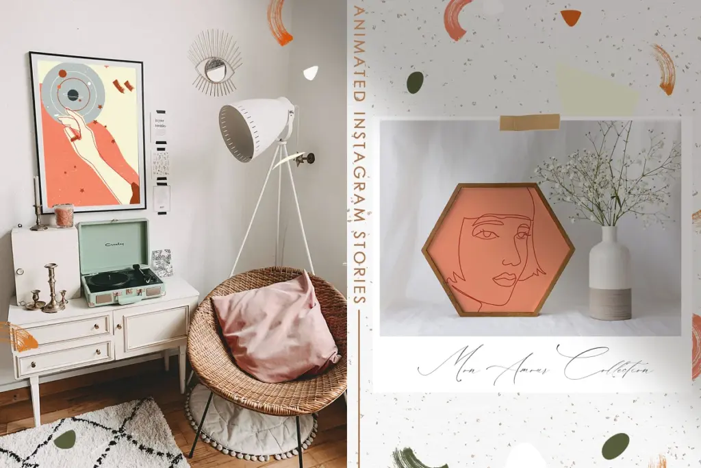 Mon Amour Collage creator mockup preview Mon Amour Collage creator mockup preview