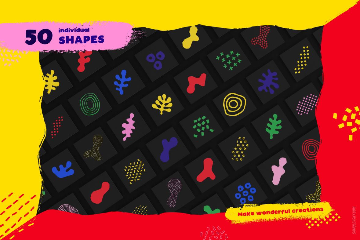 50 individual shape preview