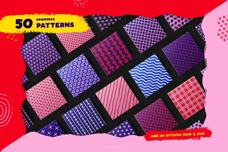 50 seamless pattern preview