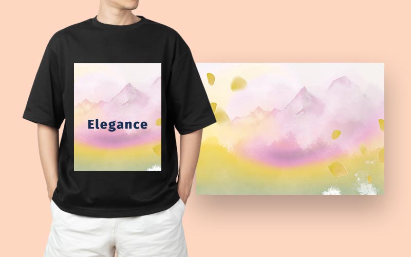 Simple Backgrounds printed t-shirt