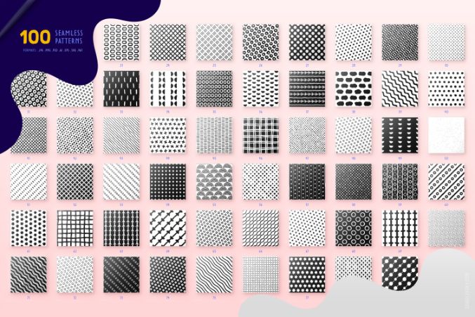 100 Seamless Pattern preview