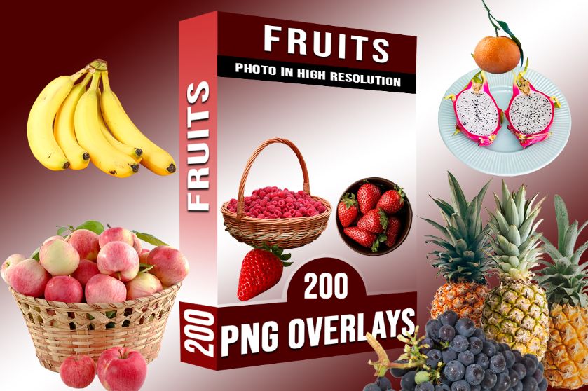 fruits magical photo overlays