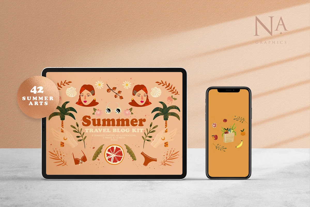 Summer travel Cutouts