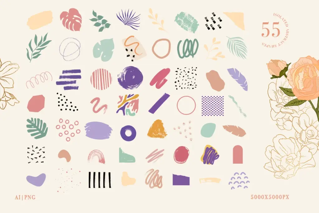 Call of nature collage cutouts elements Call of nature collage cutouts elements