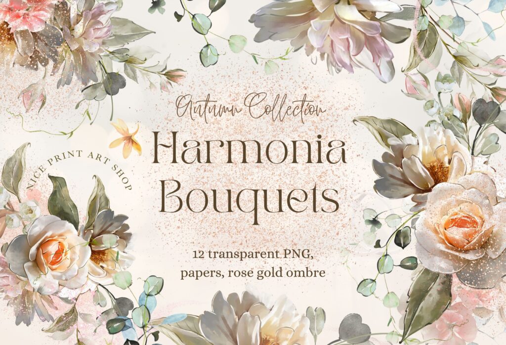 floral-illustration - harmonia bouquet floral-illustration - harmonia bouquet