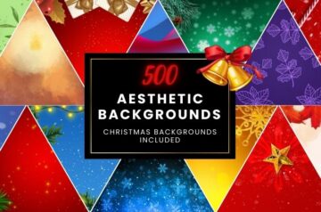 500 Aesthetic Backgrounds Bundle