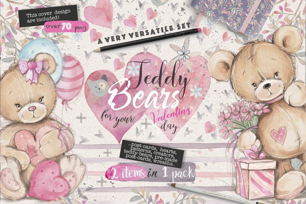 floral-illustration- Teddy Bears preview floral-illustration- Teddy Bears preview