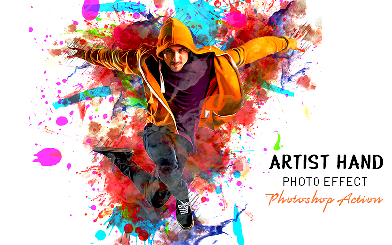 preview of Artist hand photoshop-action
