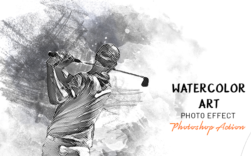 Watercolor Art Photo Effect PS Action