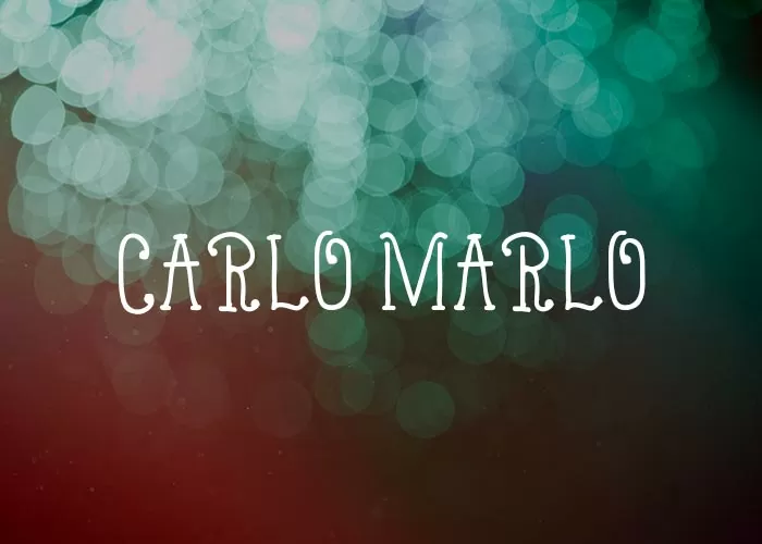 Carlo Marlo Adobe font preview