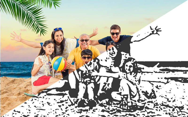 Photo to Sketch photoshop-action image