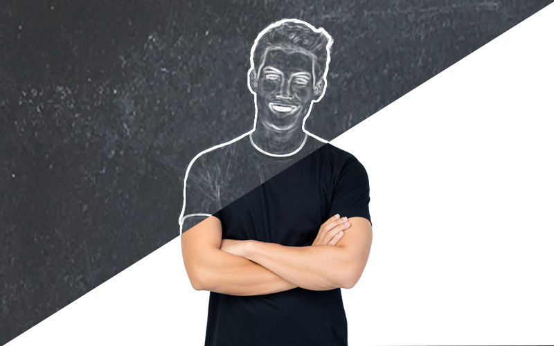 Chalk Sketch photoshop-action preview image