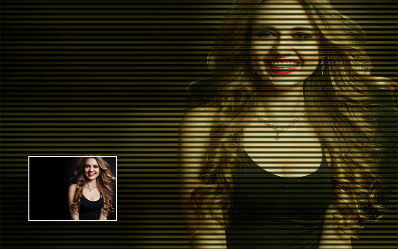 Binary Futuristic photoshop-action used on an image