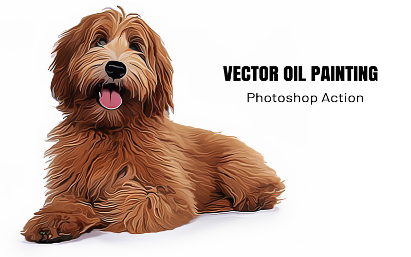 Vector Oil Painting photoshop-action
