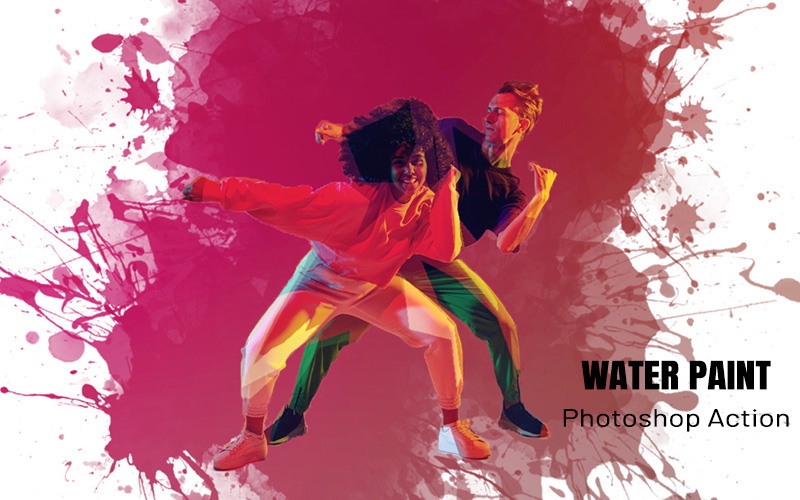 Water Paint photoshop-action preview