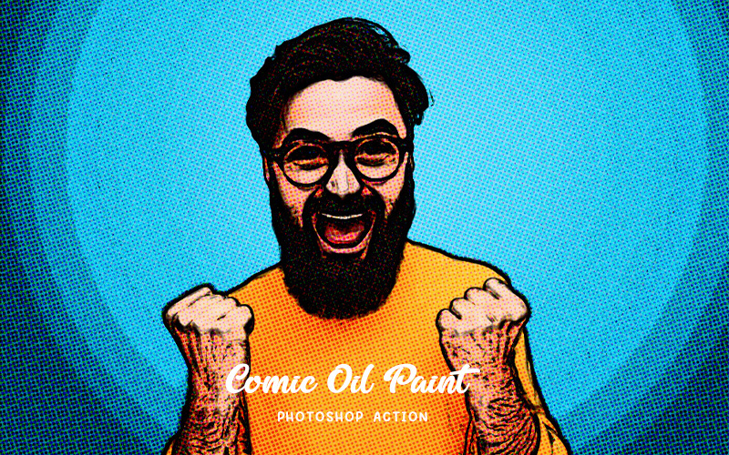 Comic Oil Paint photoshop-action