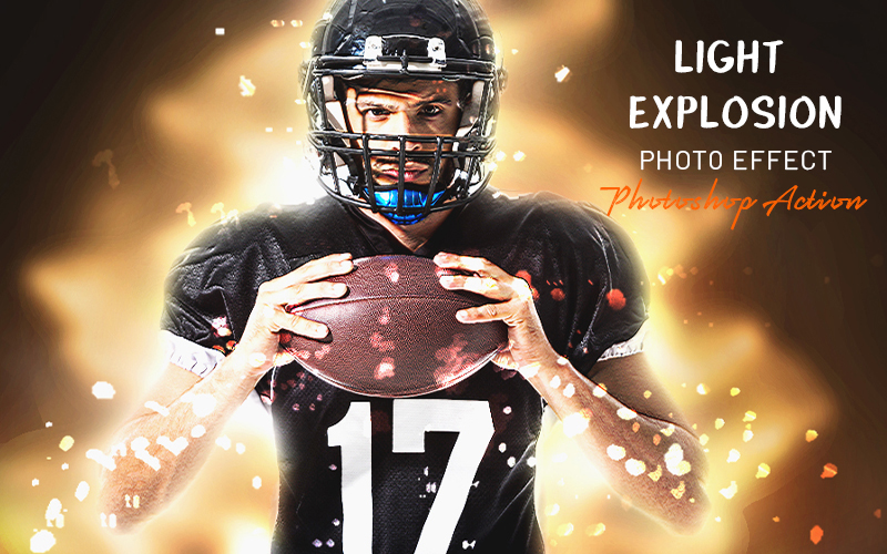 Light Explosion Photo Effect PS Action