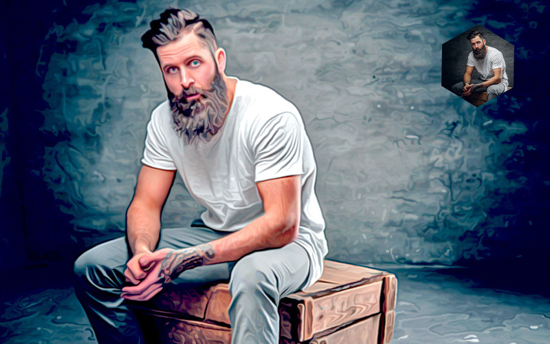 Oil Paint photoshop-action Preview