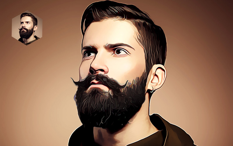 Pro Oil Painting photoshop-action Preview image