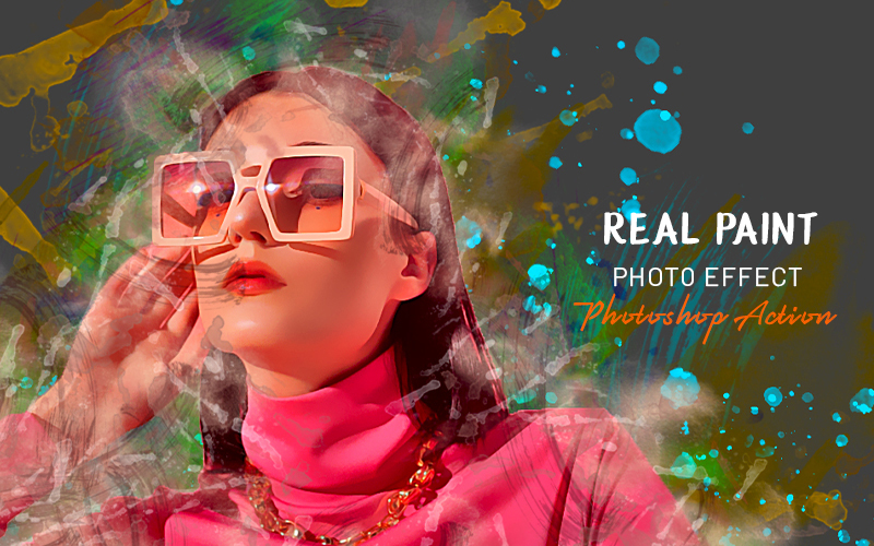 Real Paint Photo Effect PS Action