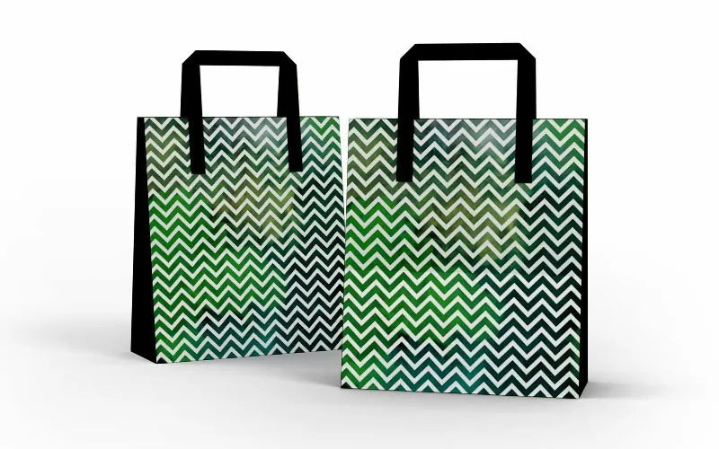 Background previews for product paper bags