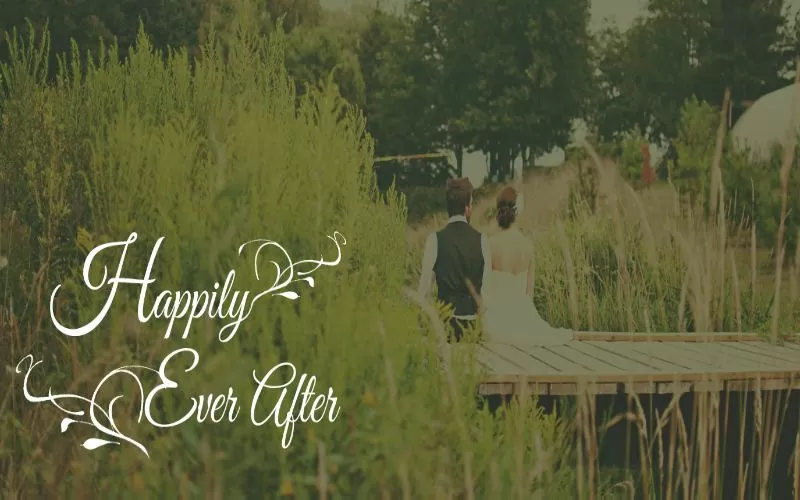 Happily ever after - overlay for wedding