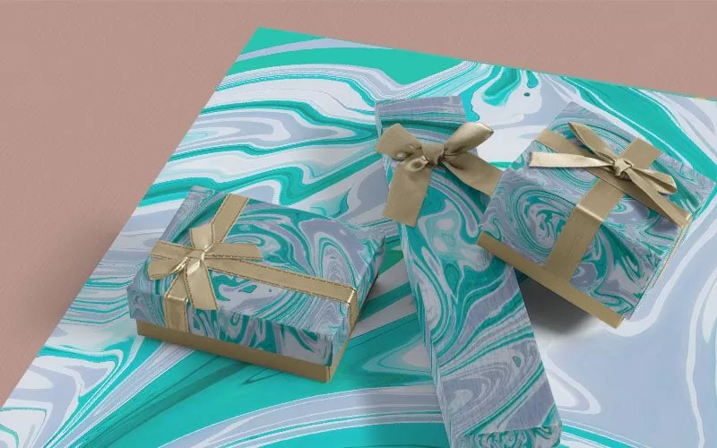 Gift wrap background preview