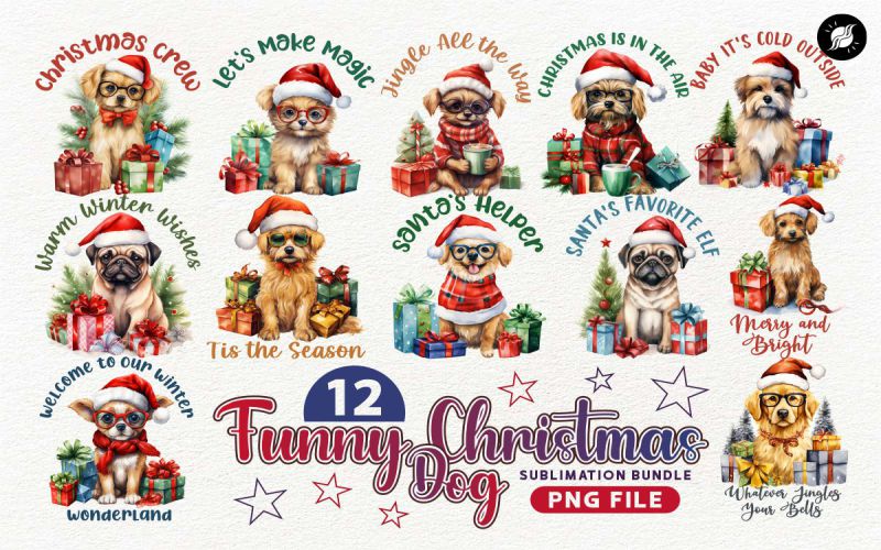 Funny Christmas Dog Tumbler main cover