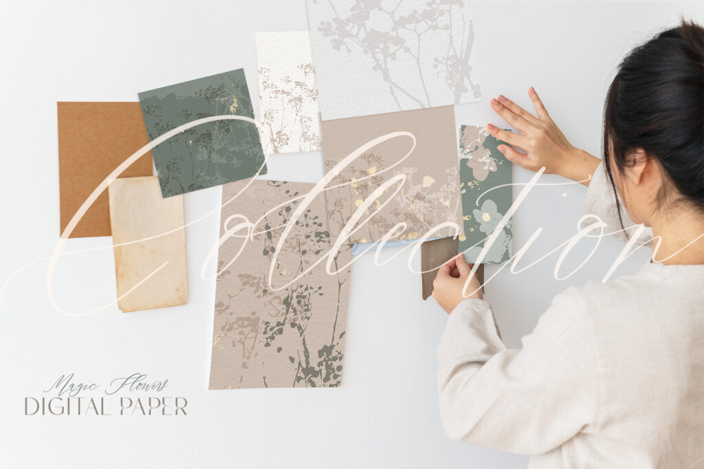 A collage of the previews of the magic flowers