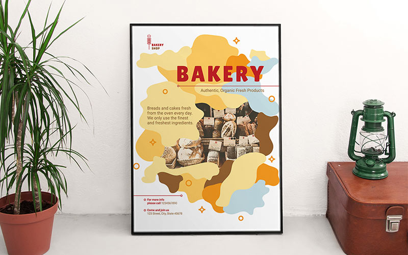Bakery poster and flyer templates
