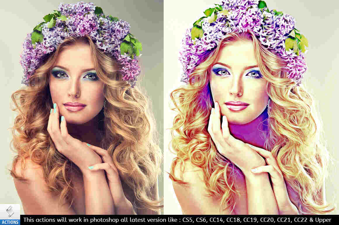 oil painting colorful photo effect