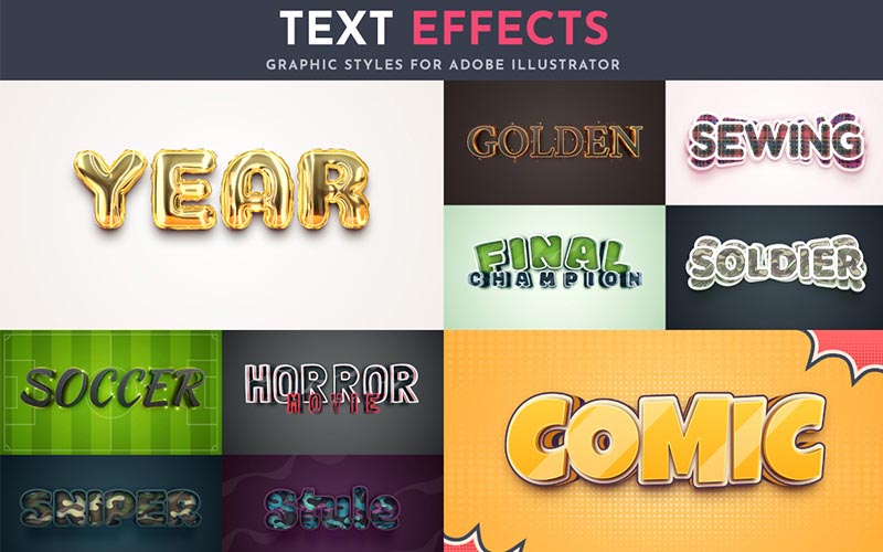 Horror Text Effects - comic book text effect photoshop