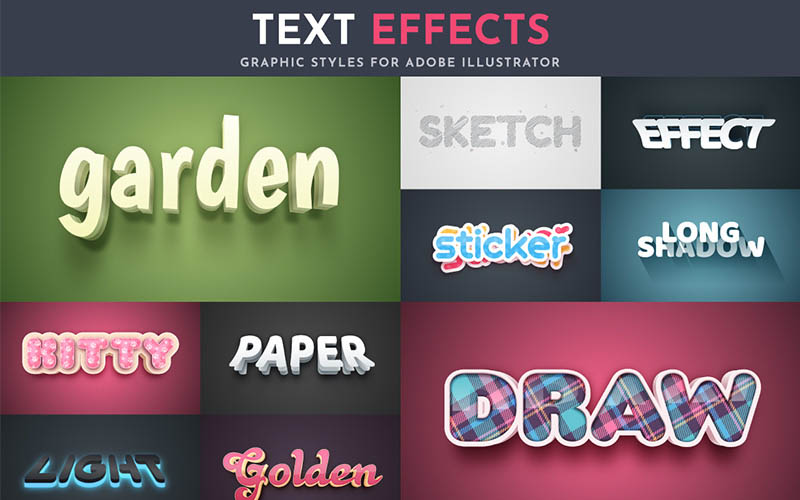 vector text effects