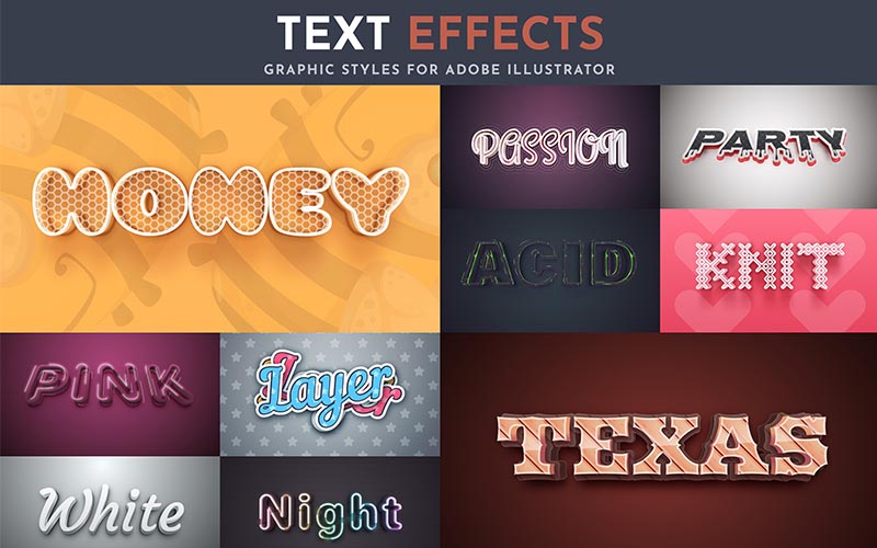 modern text effets