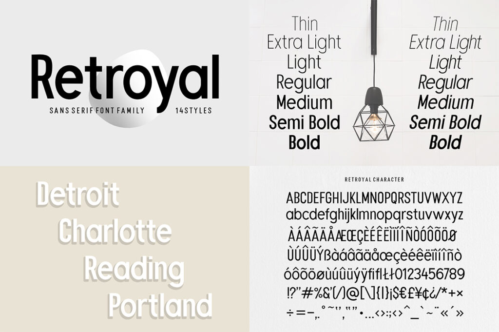 retroyal-font-sans-serif-font-bundle