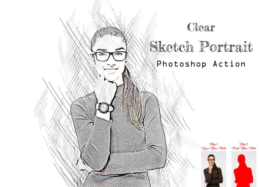 top-photoshop-actions-clear-sketch-portrait
