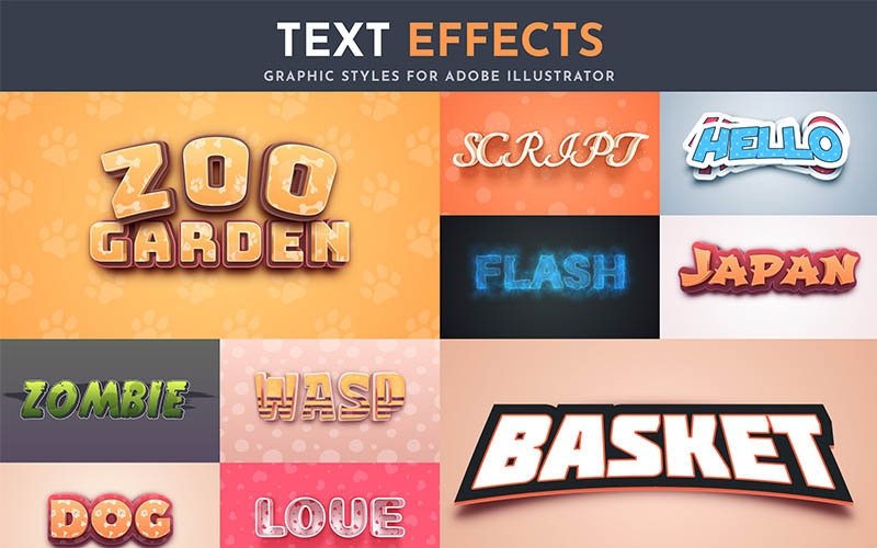 Love text effects - illustrator text effects