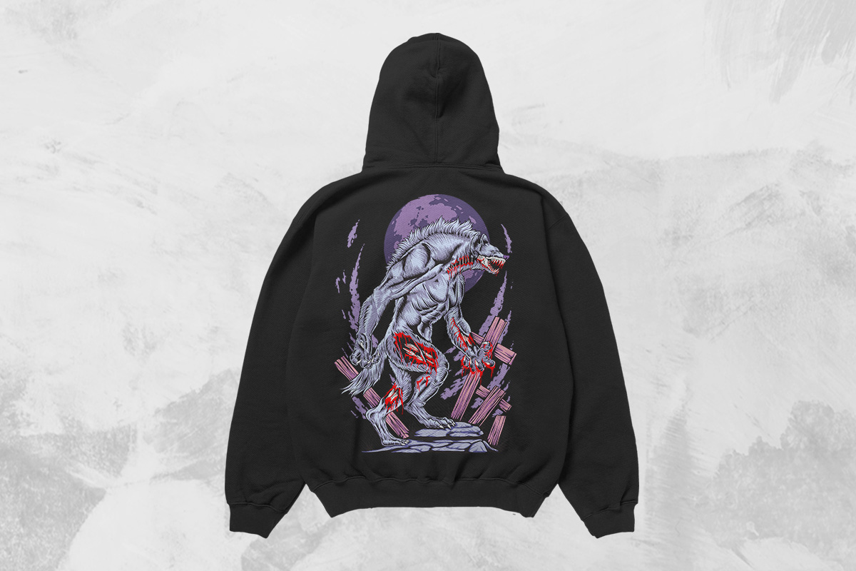 zombie-t-shirt-designs hoodie mockup