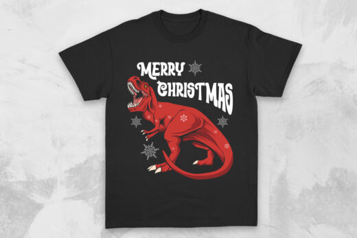 merry-christmas-dinosaur-t-shirt-designs