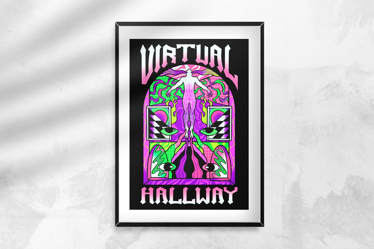 virtual hallway mockup