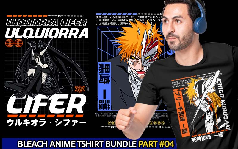 A collage of Bleach anime designs