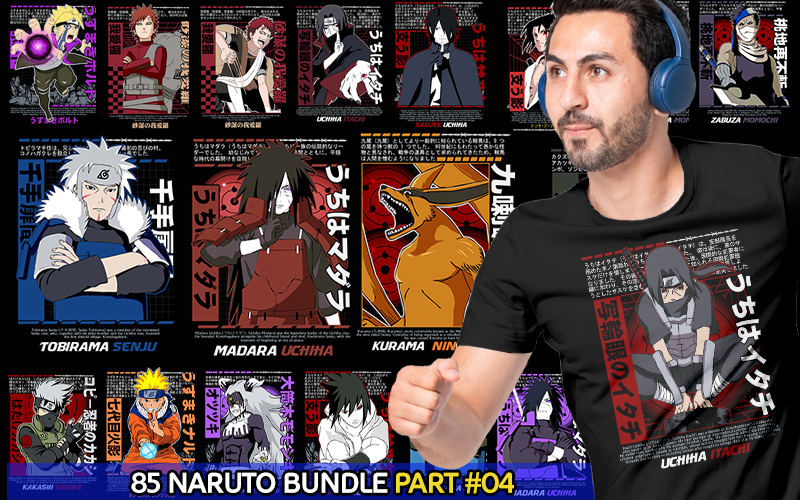 Naruto tshirt designs