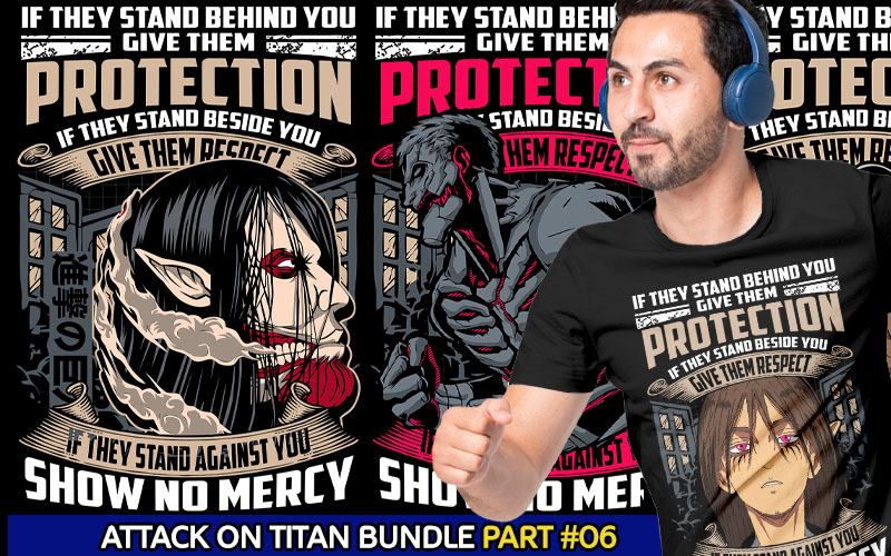 Attack on titan tshirt designs