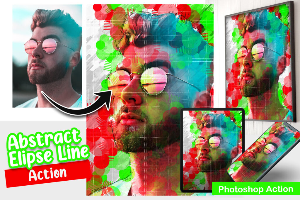 abstract art photoshop action free download, abstract color photoshop action